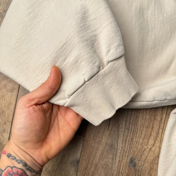 Vintage‎ 90s Disney Sweatshirt Men's Large Beige Athletic Mickey Mouse 4936 - Picture 8 of 14